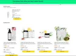 Free bonus item when you buy 2 select item(s)