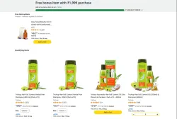 Free bonus item with ₹1,999 purchase