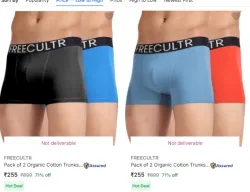Freecultr Mens Briefs And Trunks up to 75% off