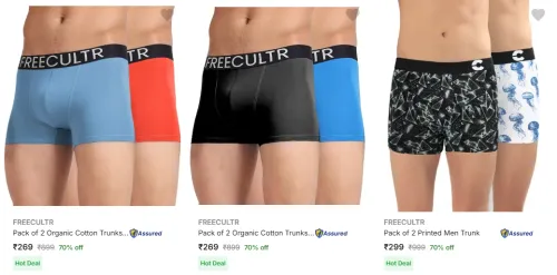 Image of Freecultr Men's Briefs at minimum 70% Discount