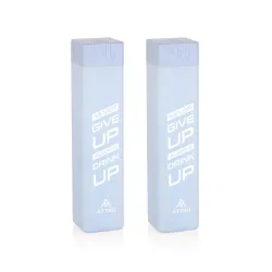ATTRO Freezy Deluxe 900ml Fridge Bottle Set of 2, BPA-Free, Grey