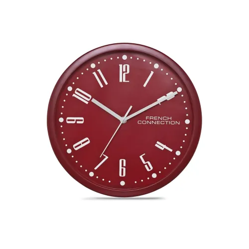 Image of French Connection 12-Inch Maroon Wall Clock