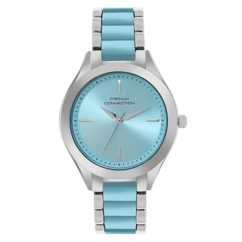 Image of French Connection 3 Hands Blue Round Dial Stainless Steel