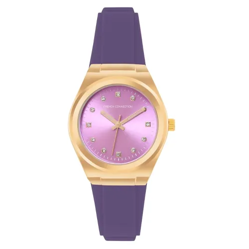 Image of French Connection 3 Hands Purple Dial Watch