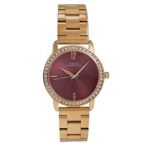 Image of French Connection Analog Maroon Dial Women's Watch