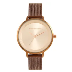 French Connection Analog Rose Gold Dial Womens Watch-FCN0001H