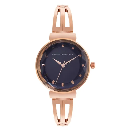 Image of French Connection Analog Blue Dial Women's Stainless Steel Watch
