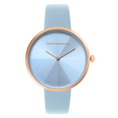 Image of French Connection Sky Blue Dial Analog Watch for Womens