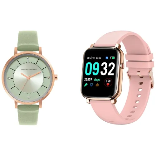Image of French Connection Analog Women's Watch +F1 Touch Screen Smartwatch