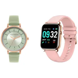 French Connection Analog Womens Watch +F1 Touch Screen Smartwatch