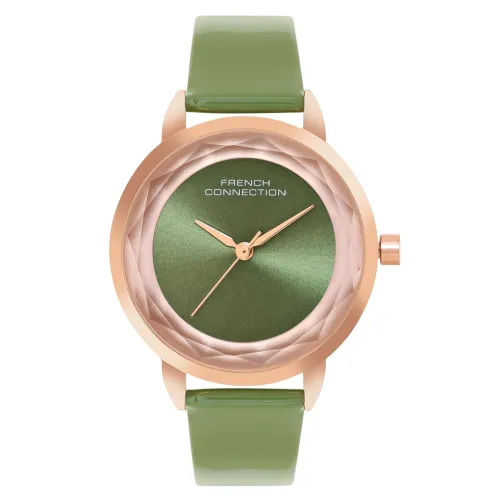 Image of French Connection Astral Green Round Dial Womens Analogue Watch