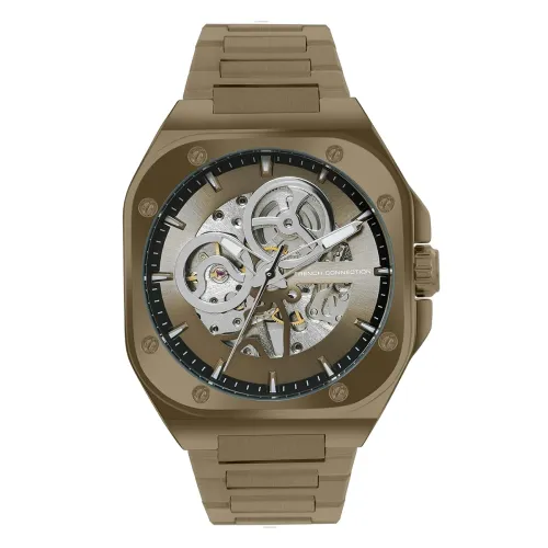 Image of French Connection Automatic Silver Dial Men's Watch-FCA14KHM