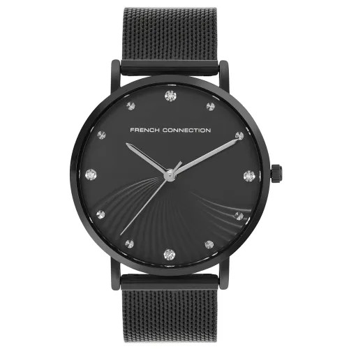 Image of French Connection Black Dial Analog Watch