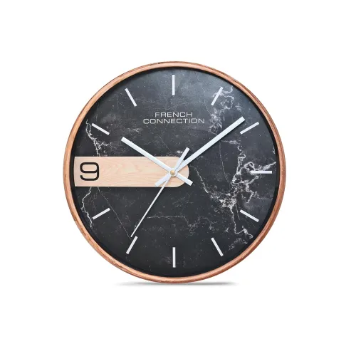 Image of French Connection Black Luxury Wall Clock