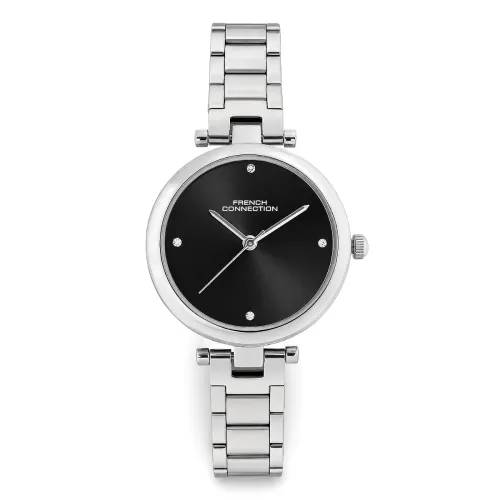 Image of French Connection Black Sunray Dial, Analog Watch for Women - FCN0166BSM