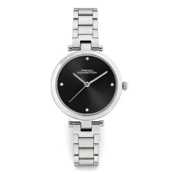 French Connection Black Sunray Dial, Analog Watch for Women - FCN0166BSM