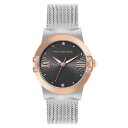 French Connection Chic Black Round Dial Womens Watch - FCU1BSM