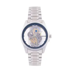 French Connection Cosmos | Skeleton Dial | Stainless Steel Strap | Quartz Watch for Men - FCK1SM