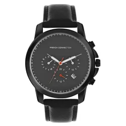 French Connection czar Gun Round Analog Watch