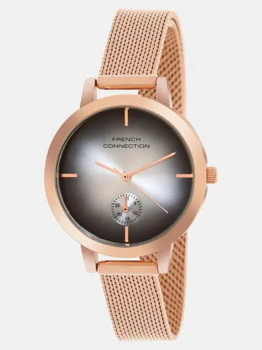 Image of French Connection Dated Brown Sunray Dial