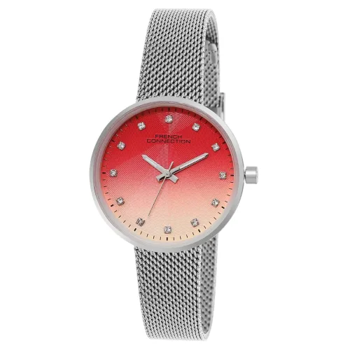 Image of French Connection Dawnlight Maroon Round Dial Womens Analogue Watch FCN067SM