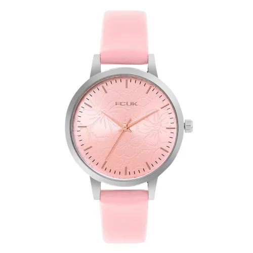 Image of French Connection FCUK Analog Pink Dial Quartz Watch for Women - FK00036E