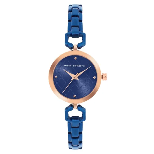 Image of French Connection Gazellle Blue Round Analog Watch for Women - FCN00092C