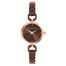 French Connection Gazellle Brown Round Analog Watch for Women - FCN00092A