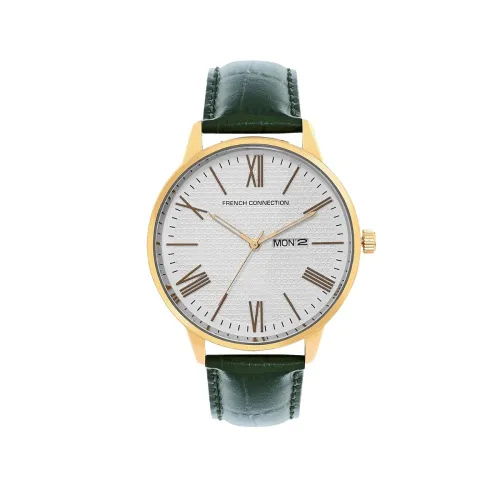 Image of French Connection Leather Analog Men's Watch