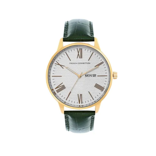 Image of French Connection Leather Analog White Dial Men's Watch-Fcl25-A
