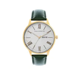 French Connection Leather Analog White Dial Mens Watch-Fcl25-A