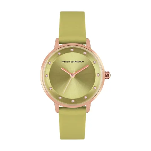 Image of French Connection Leather Analog Women's Watch