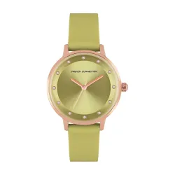 French Connection Leather Analog Womens Watch