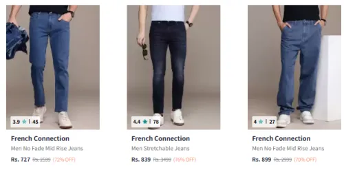 Image of French Connection Men Jeans Minimum 70% Discount