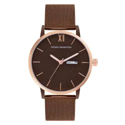 French Connection Mens Analog Watch Brown Strap-FCN00034C