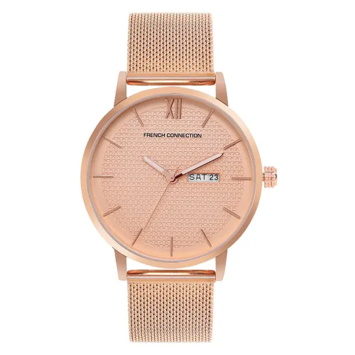 Image of French Connection Mens Analog Watch Rose Gold