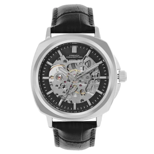 Image of French Connection Men's Automatic Black Dial Watch