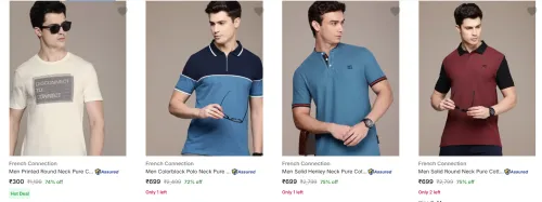 Image of French Connection Men's T-Shirts upto 75% Discount
