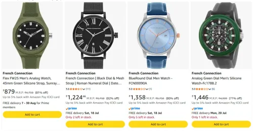 Image of French Connection Men's watch upto 82% discount 