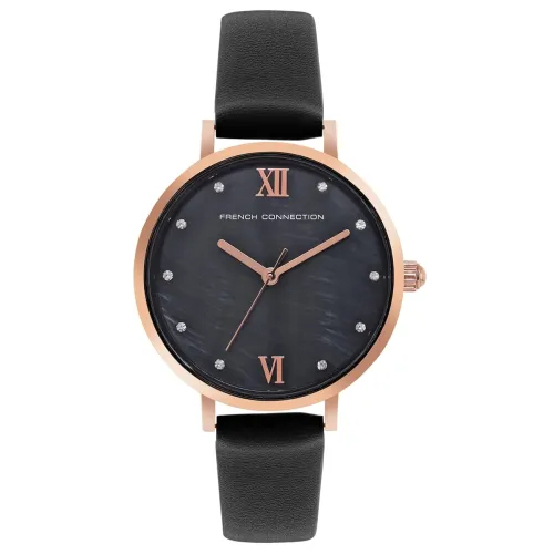 Image of French Connection MOP Black Dial Women’s Watch