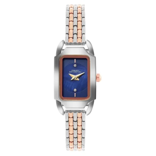 Image of French Connection Opessence Analog Blue Rectangle Dial Watch