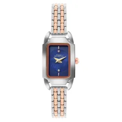 French Connection Opessence Analog Blue Rectangle Dial Watch
