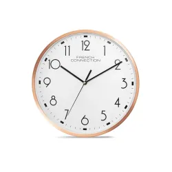 French Connection Plastic Elegant Decorative Analog Wall Clock