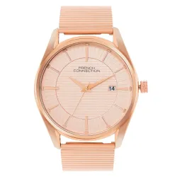 French Connection Rose Dial Analog Watch 