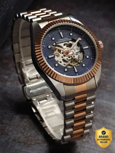 Image of French Connection Rose Gold Automatic Watch 