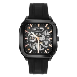 French Connection See Through Black Square Dial