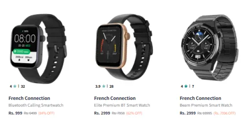 Image of French Connection Smart Watch at Minimum 50% Discount