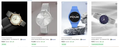 Image of French Connection Smartwatch upto 82% discount 