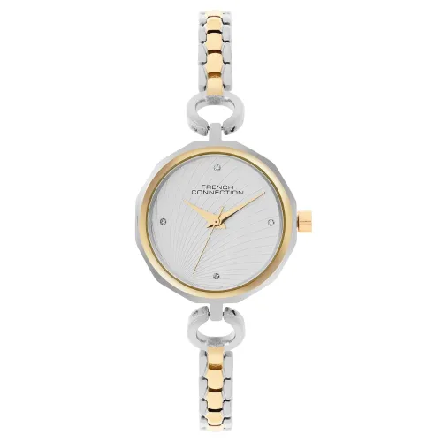 Image of French Connection Soleil Silver Round Dial Womens Analogue Watch - FCN069TM