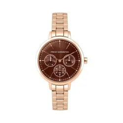 French Connection Stainless Steel Analog Womens Watch-Fc134Rgm